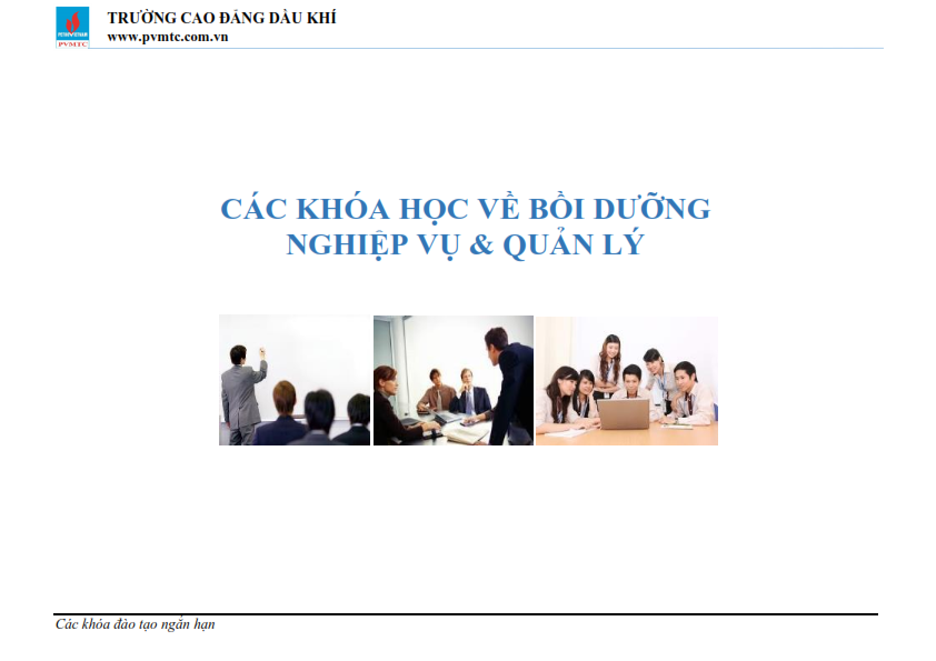 TRƯỜNG CAO ĐẲNG DẦU KHÍ