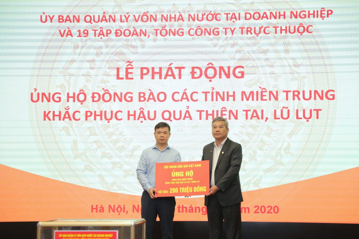 Petrovietnam Ung Ho Hon 10 Ty Dong Ho Tro Dong Bao Mien Trung