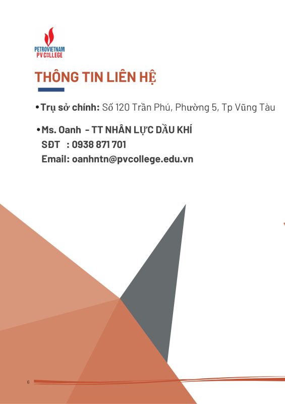 TRƯỜNG CAO ĐẲNG DẦU KHÍ