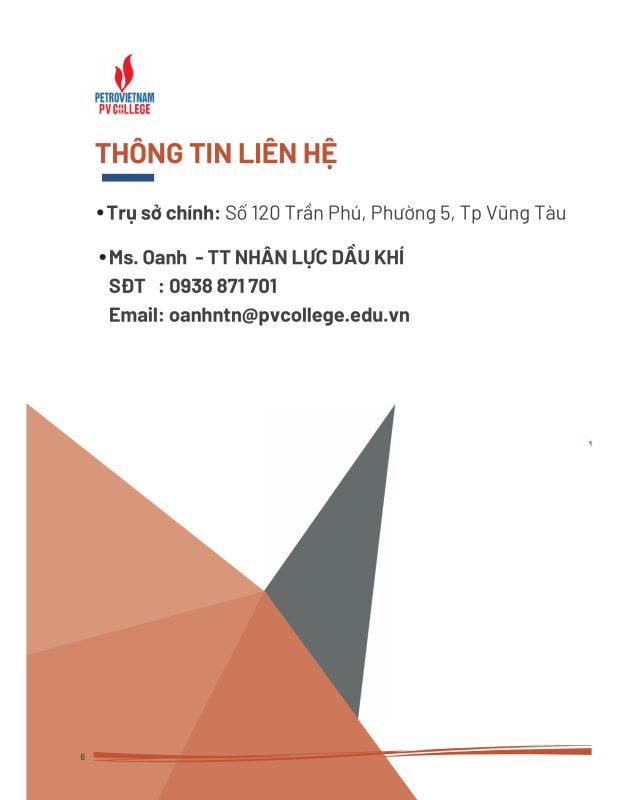 TRƯỜNG CAO ĐẲNG DẦU KHÍ