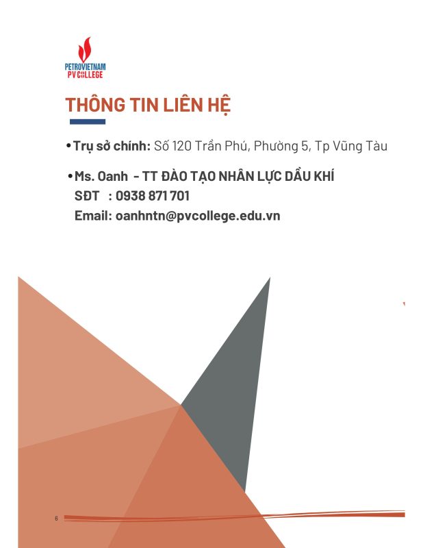 TRƯỜNG CAO ĐẲNG DẦU KHÍ