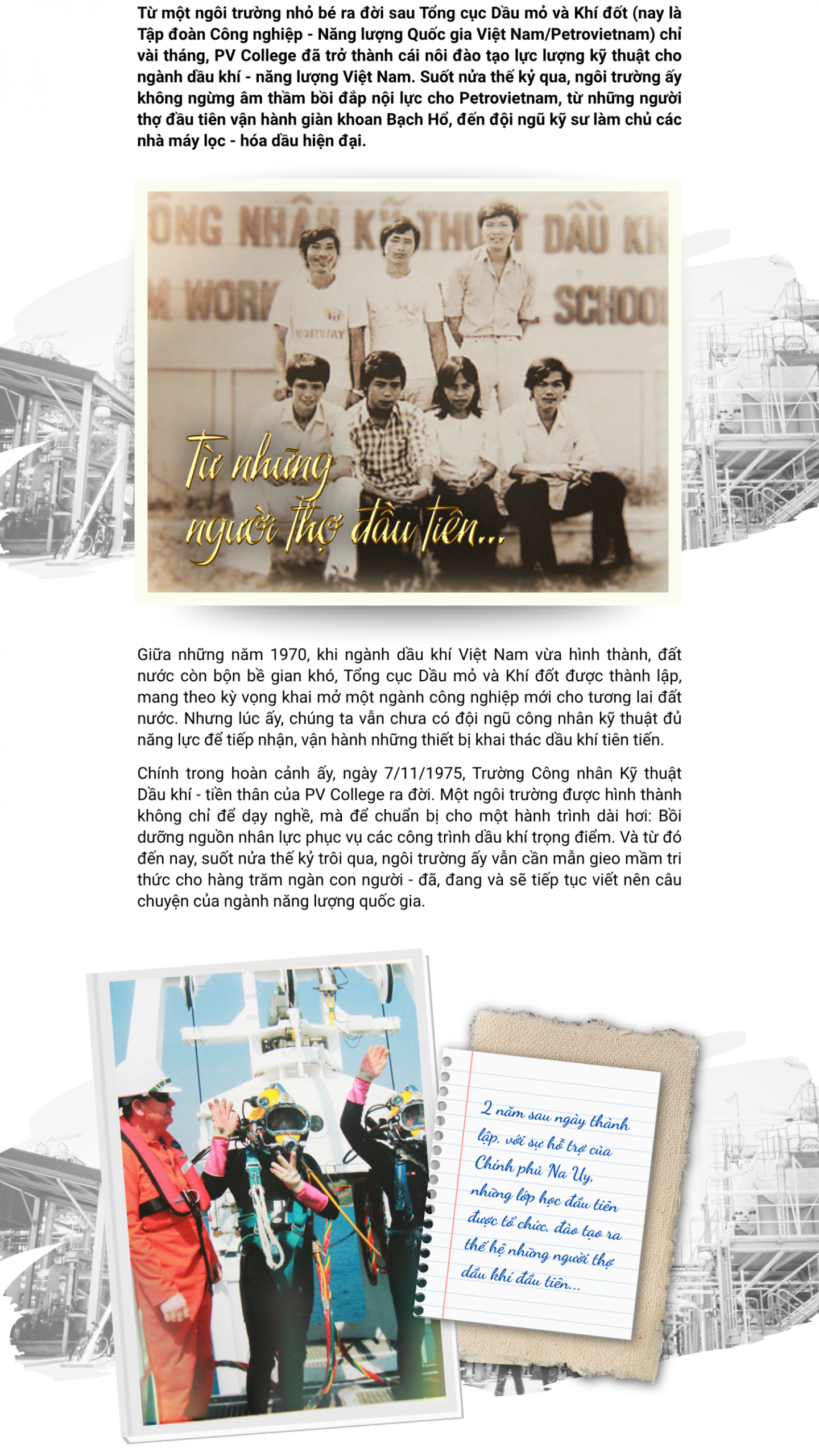 PVCollege: 50 năm vun đắp nguồn lực cùng Petrovietnam