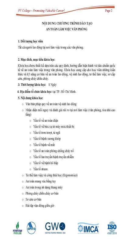 TRƯỜNG CAO ĐẲNG DẦU KHÍ