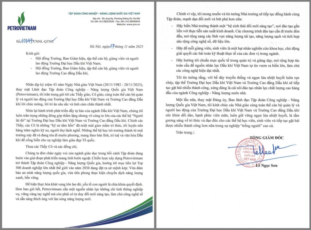 TRƯỜNG CAO ĐẲNG DẦU KHÍ