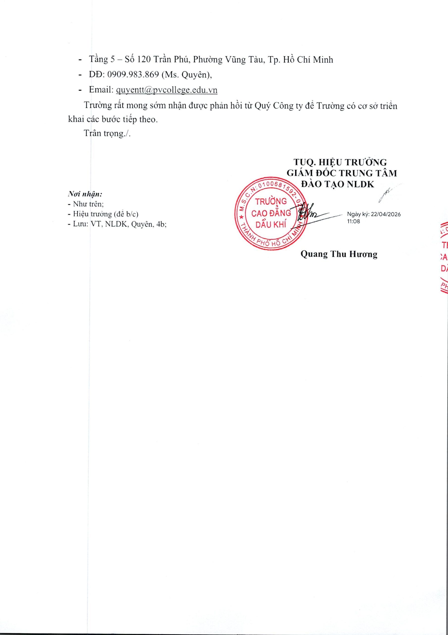 Mời tham gia khoá học “Quản trị rủi ro trong ngành dầu khí”