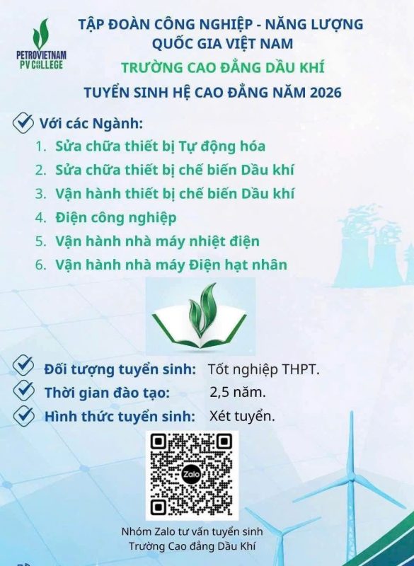 TRƯỜNG CAO ĐẲNG DẦU KHÍ