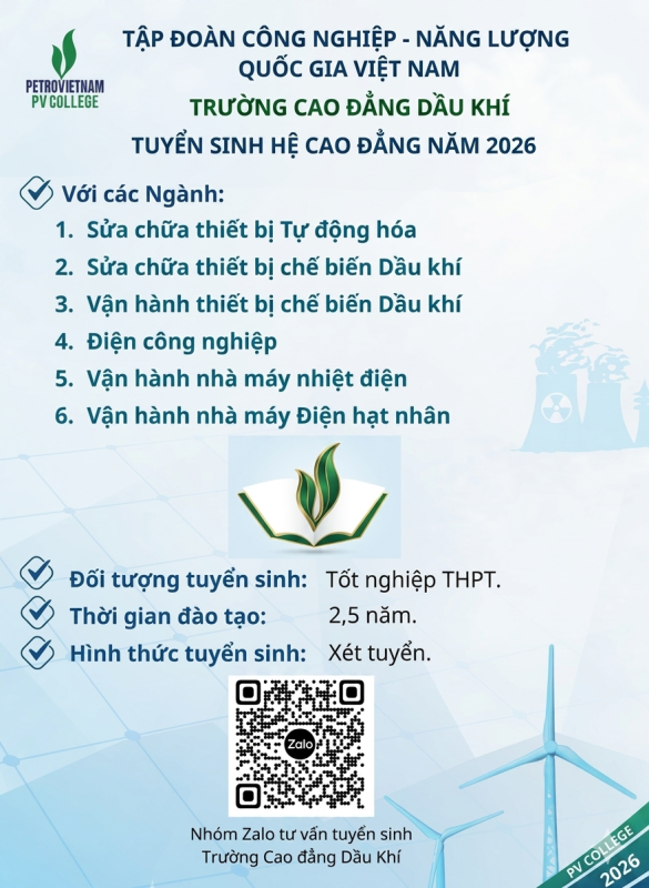 TRƯỜNG CAO ĐẲNG DẦU KHÍ