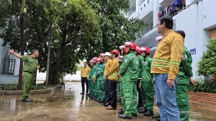 PVCOLLEGE THỰC TẬP PHƯƠNG ÁN PHÒNG CHÁY CHỮA CHÁY (PCCC) TẠI CƠ SỞ BÀ RỊA