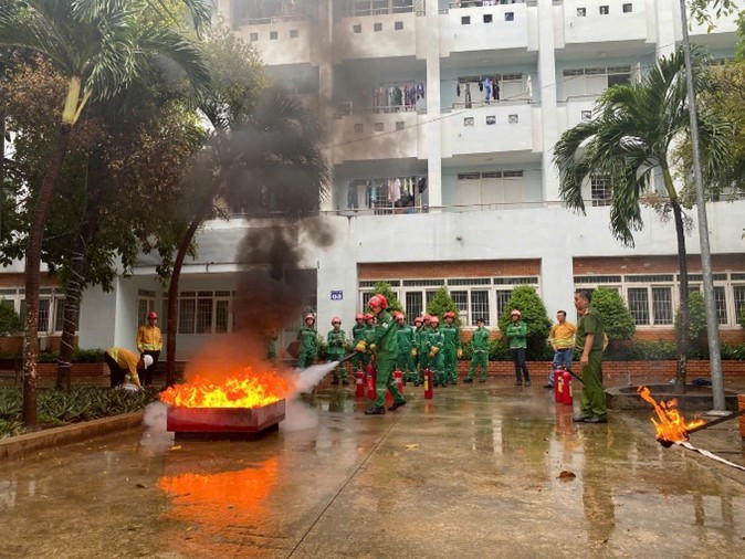 PVCOLLEGE THỰC TẬP PHƯƠNG ÁN PHÒNG CHÁY CHỮA CHÁY (PCCC) TẠI CƠ SỞ BÀ RỊA