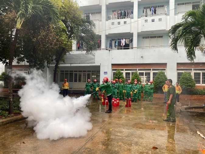 PVCOLLEGE THỰC TẬP PHƯƠNG ÁN PHÒNG CHÁY CHỮA CHÁY (PCCC) TẠI CƠ SỞ BÀ RỊA