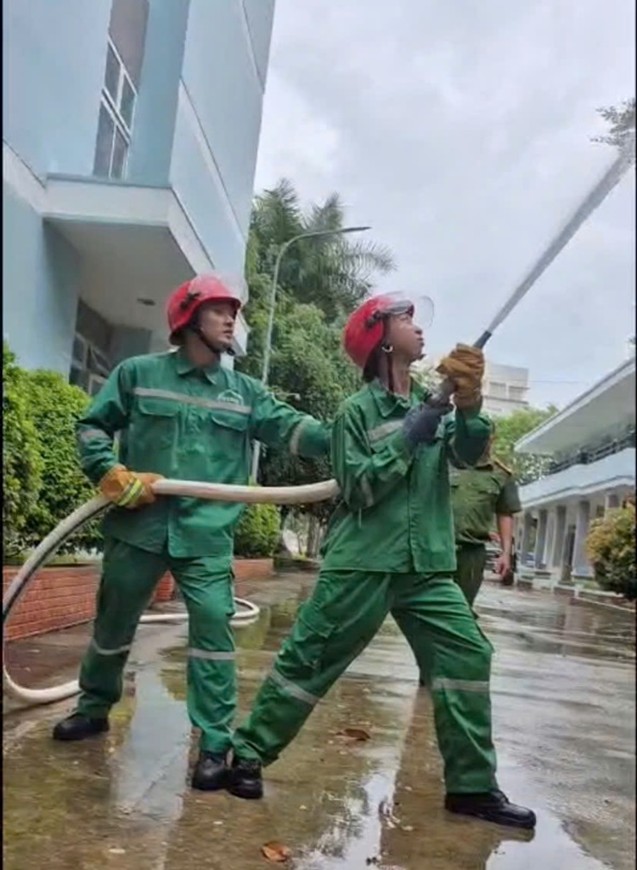 PVCOLLEGE THỰC TẬP PHƯƠNG ÁN PHÒNG CHÁY CHỮA CHÁY (PCCC) TẠI CƠ SỞ BÀ RỊA
