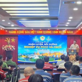 PVCollege đồng hành cùng Nhà máy Đạm Cà Mau trong công tác huấn luyện PCCC & CNCH