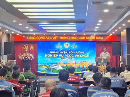 PVCollege đồng hành cùng Nhà máy Đạm Cà Mau trong công tác huấn luyện PCCC & CNCH