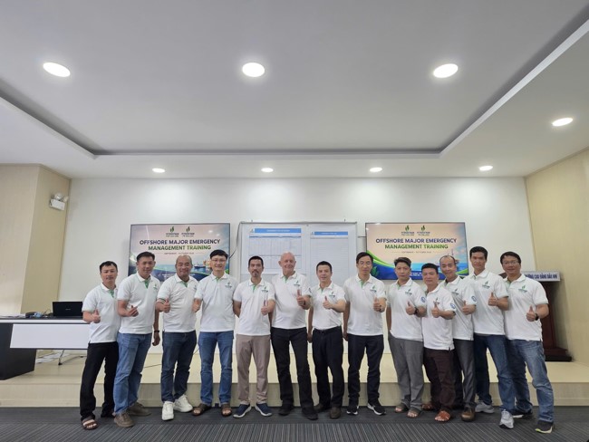PVCollege phối hợp chuyên gia quốc tế tổ chức đào tạo khóa học Offshore Major Emergency Management cho PVEP-CUU LONG