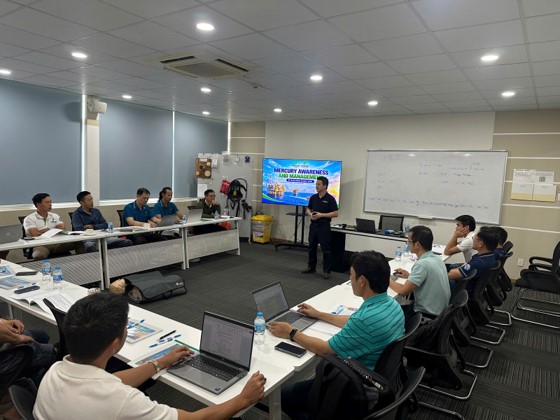 TRƯỜNG CAO ĐẲNG DẦU KHÍ TỔ CHỨC KHÓA ĐÀO TẠO “MERCURY AWARENESS AND MANAGEMENT” CHO CÔNG TY ĐIỀU HÀNH DẦU KHÍ PHÚ QUỐC