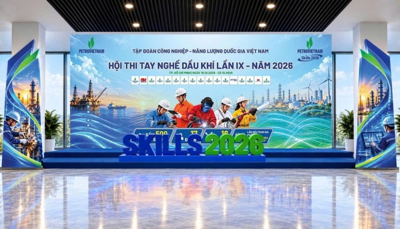 Sôi nổi không khí chuẩn bị Hội thi Tay nghề Dầu khí lần IX - năm 2026 Sôi nổi không khí chuẩn bị Hội thi Tay nghề Dầu khí lần IX - năm 2026